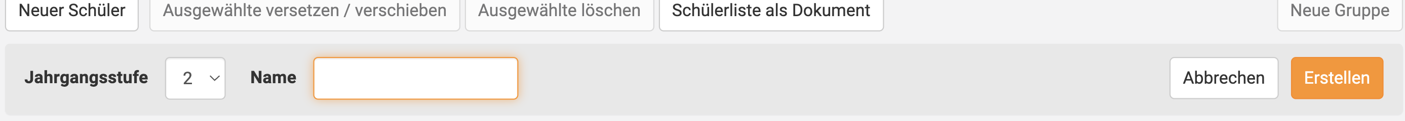 Gruppe erstellen