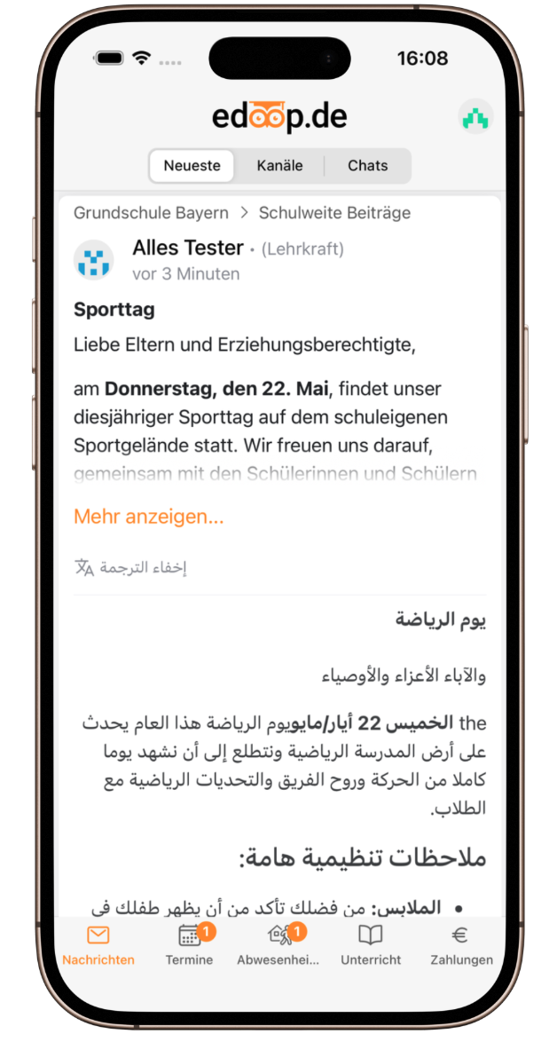 Automatische Übersetzung Automatische Übersetzung
