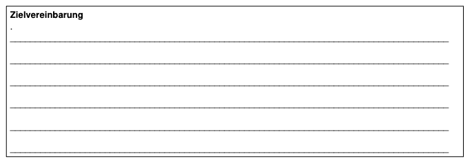 Lernentwicklungsgespräch zusätzliche Zeilen