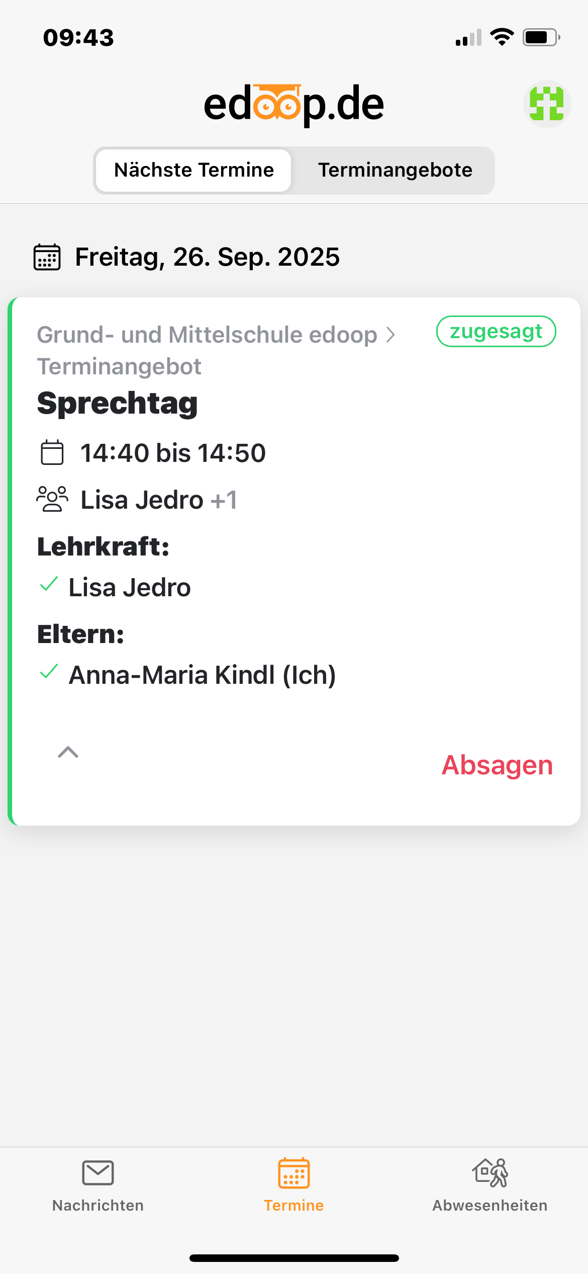 Nächste Termine