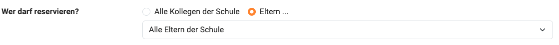 Wer darf reservieren?