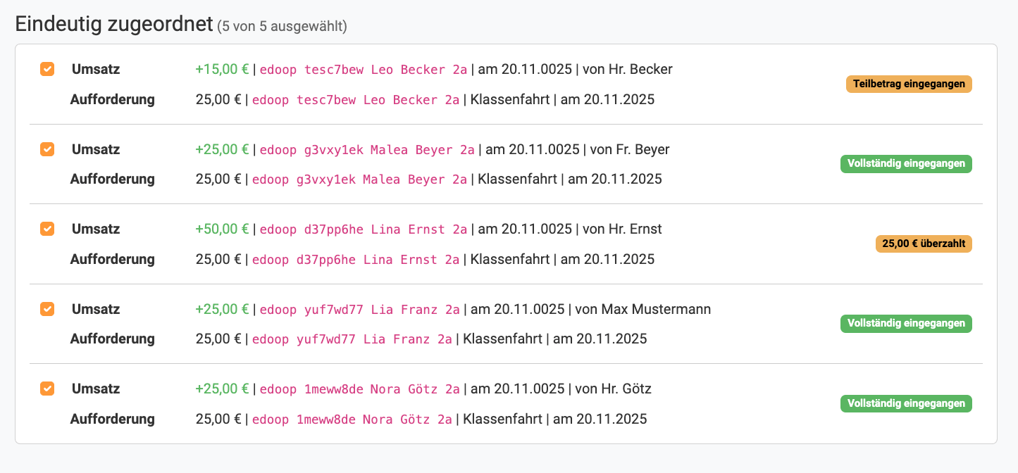 Automatischer Abgleich