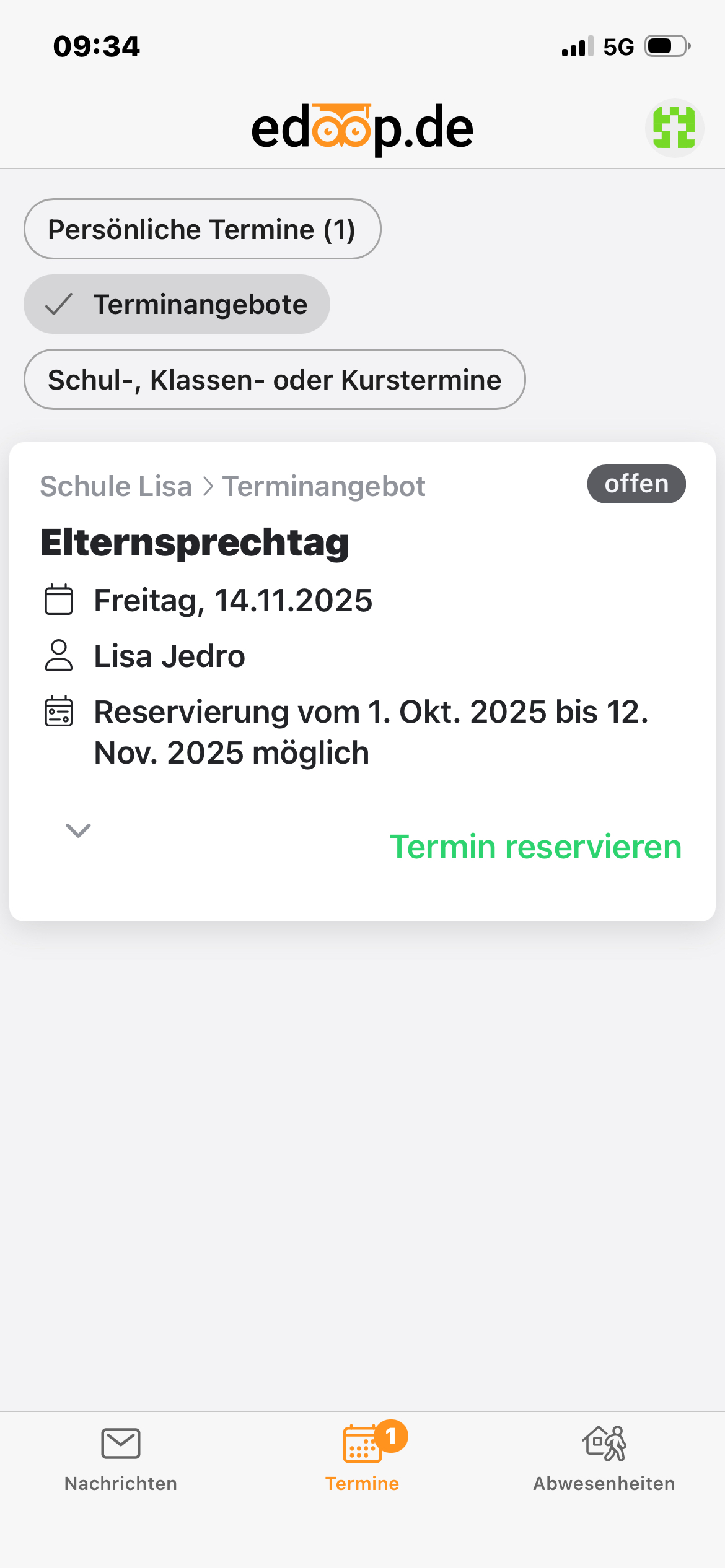 Terminangebote App