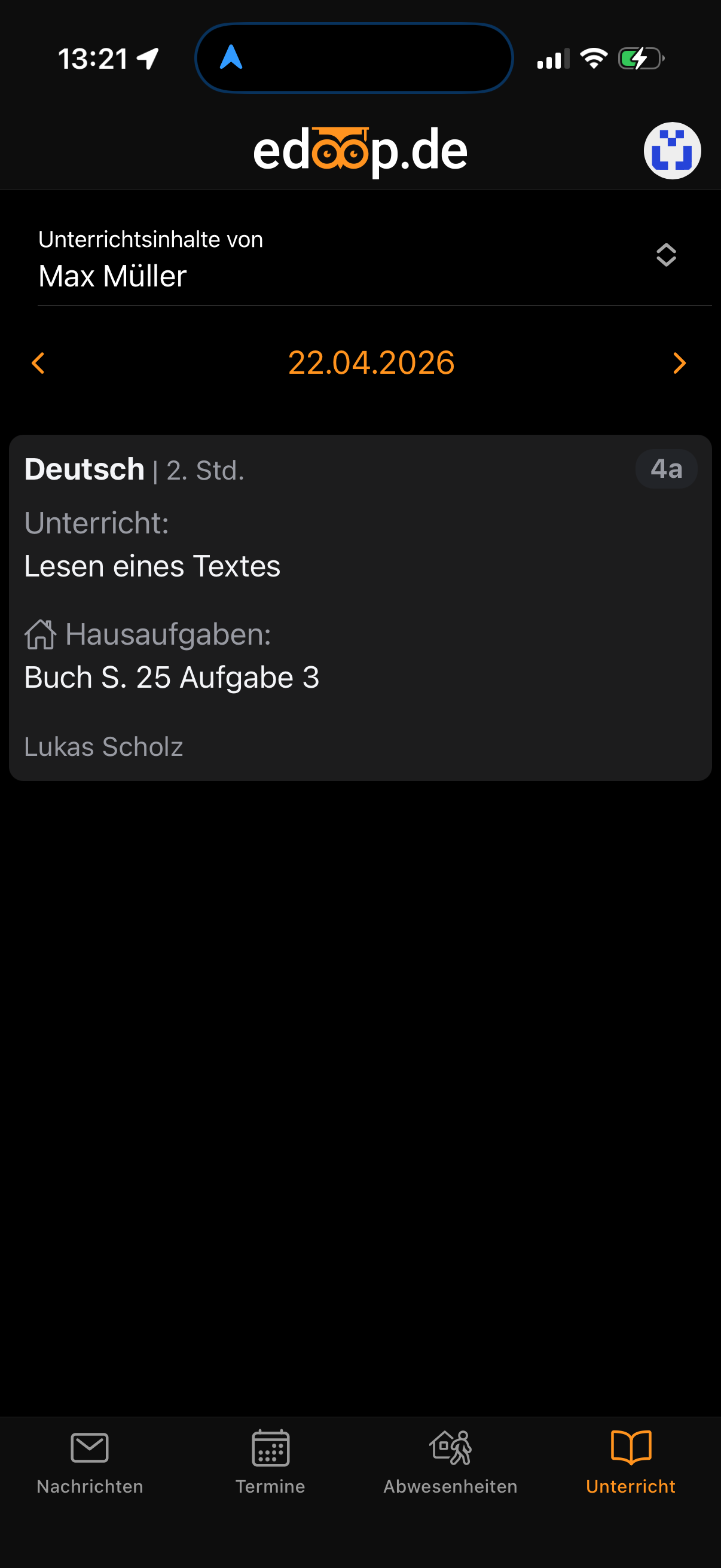 Unterricht App
