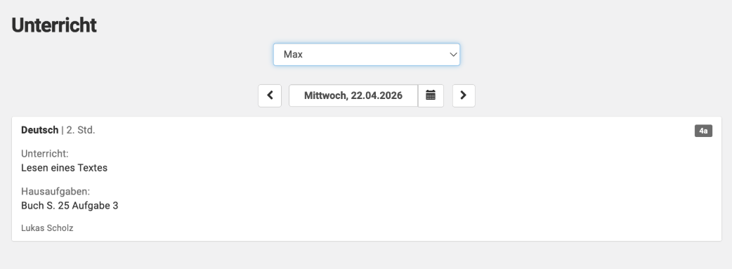 Unterricht Web