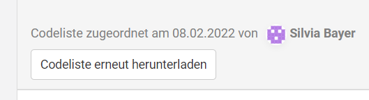 Sehen, wer die Codeliste heruntergeladen hat
