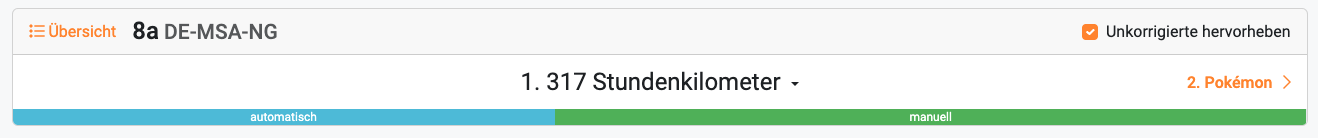 Korrekturfortschritt