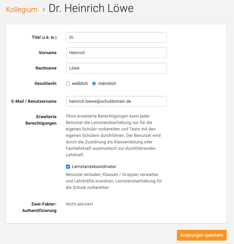 Rolle nachträglich vergeben